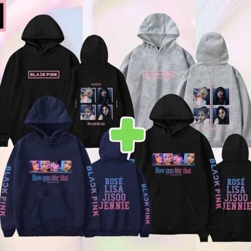 Blackpink Winter Pack: Hoodie #5 + Hoodie #6 + FREE Socks & Keychain