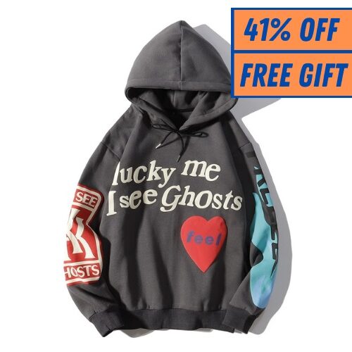 Kanye West lucky Me I see Ghosts Hoodie #1 + GIFT (K1)