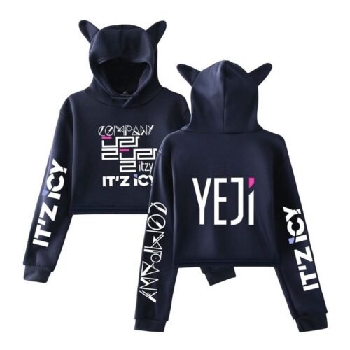 Itzy Yeji Cropped Hoodie #1