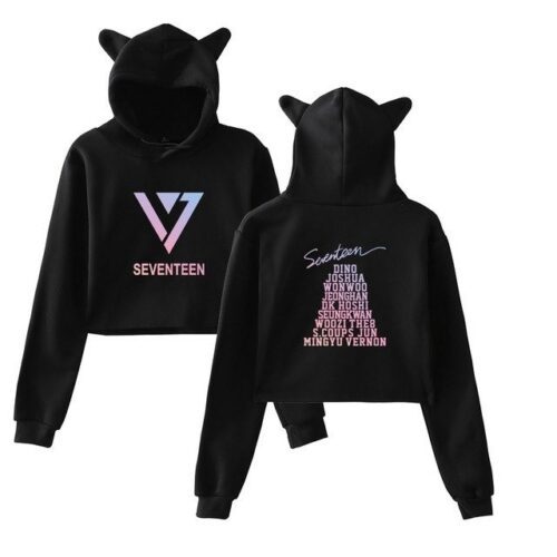 Seventeen Cropped Hoodie #1