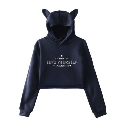 BTS Speak Yourself Cropped Hoodie #12