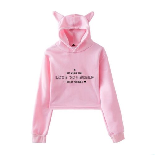 BTS Speak Yourself Cropped Hoodie #13