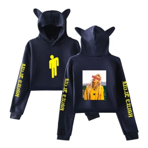 Billie Eilish Cropped Hoodie #2