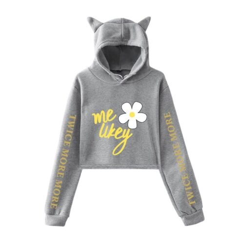 Twice More & More Cropped Hoodie #1