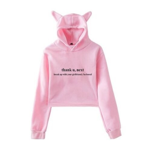 Ariana Grande Cropped Hoodie #1