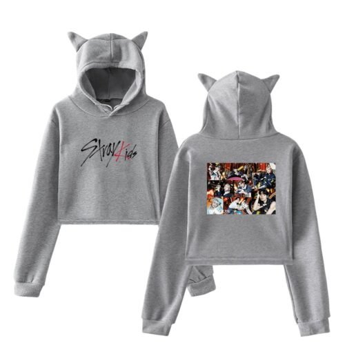 Stray Kids Circus Cropped Hoodie #3
