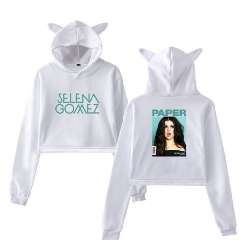 Selena Gomez Cropped Hoodie #3 + Gift