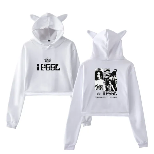 Gidle Cropped Hoodie #9